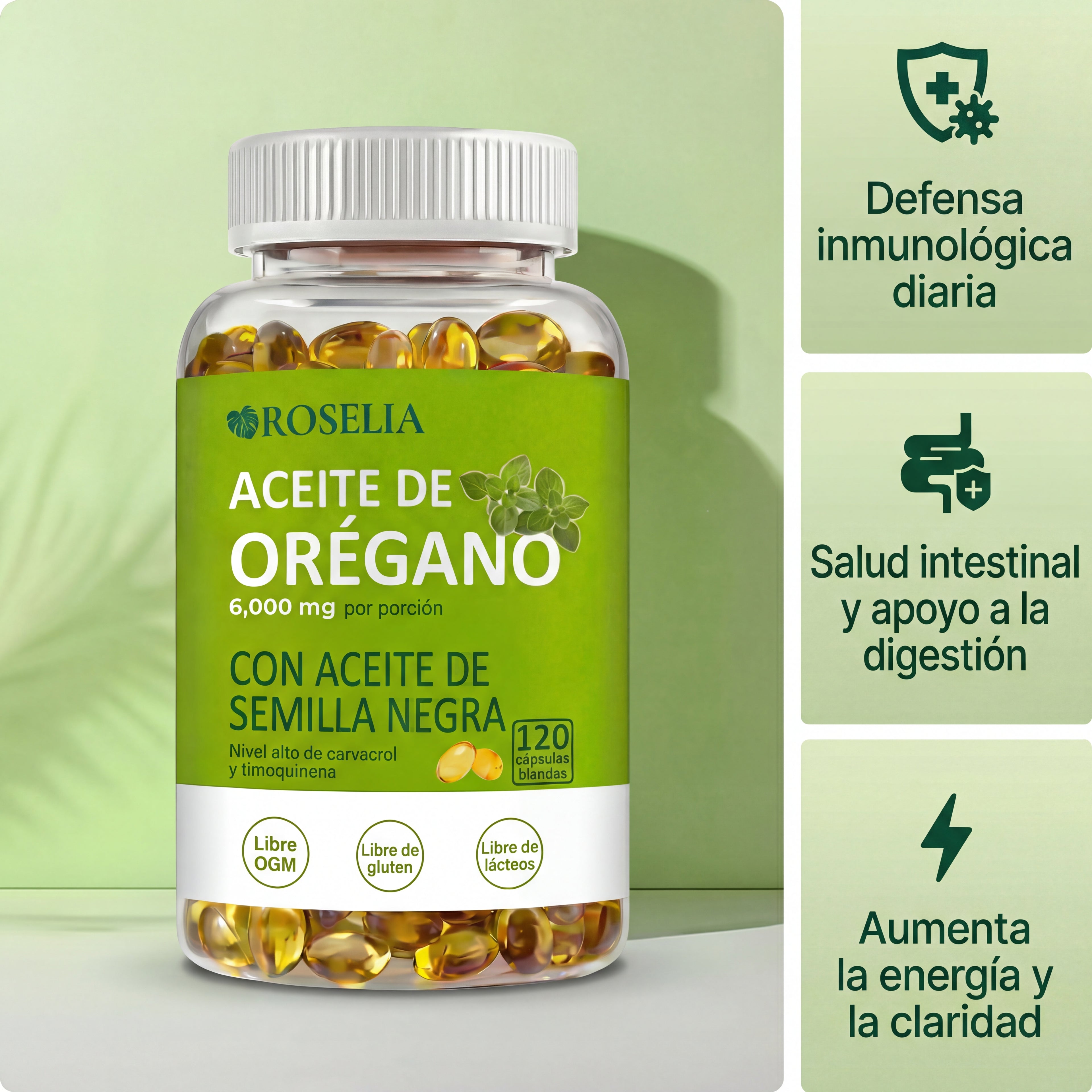 Cápsulas de aceite de orégano