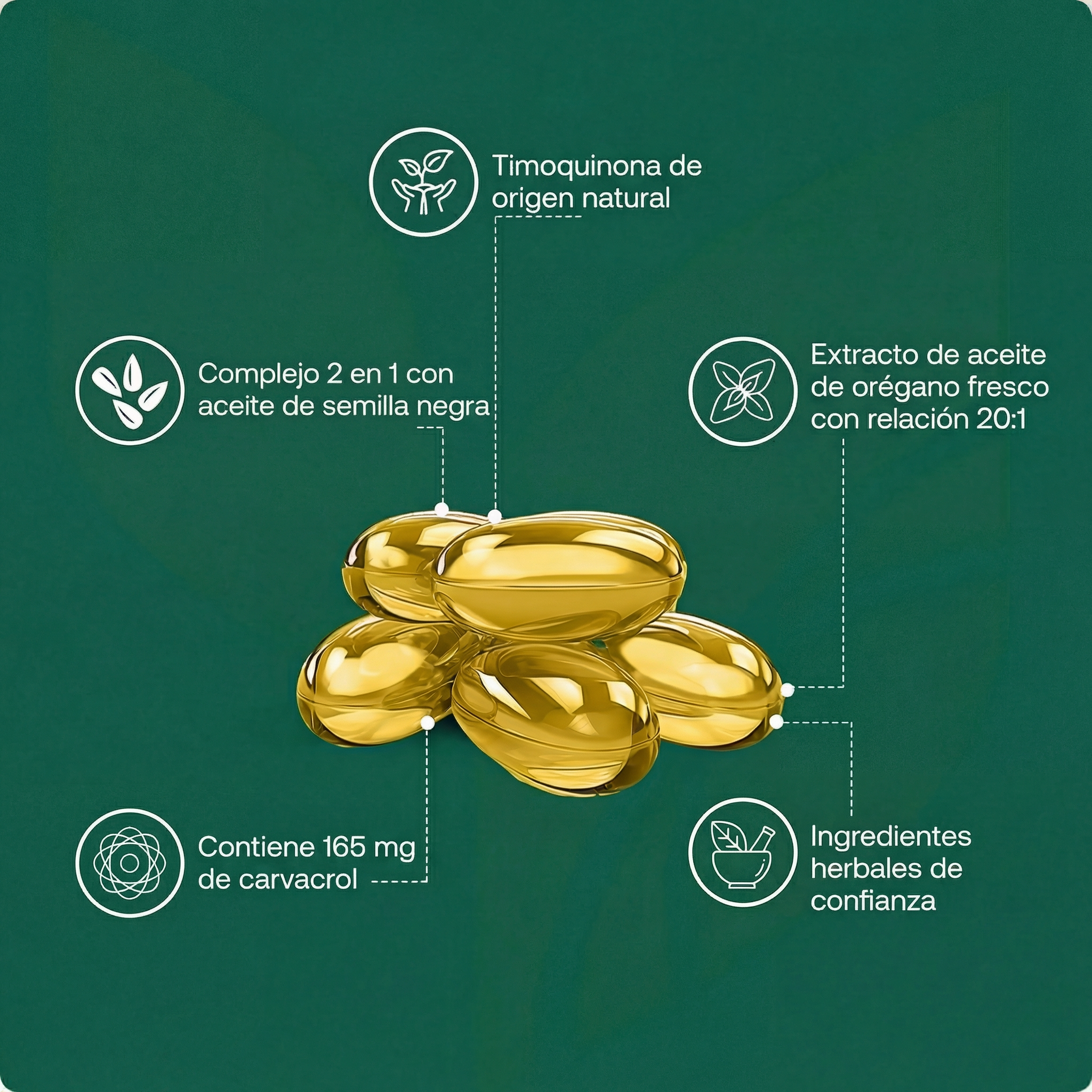 Cápsulas de aceite de orégano